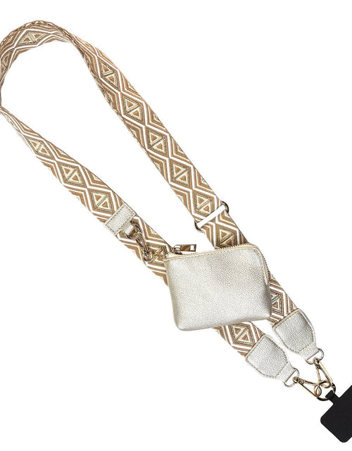 Load image into Gallery viewer, Clip &amp; Go Strap w/RFID Pouch Diamond Pattern
