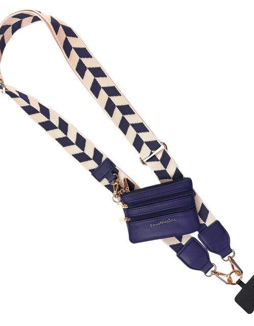 Load image into Gallery viewer, Clip &amp; Go Strap w/Zippered Pouch Chevron
