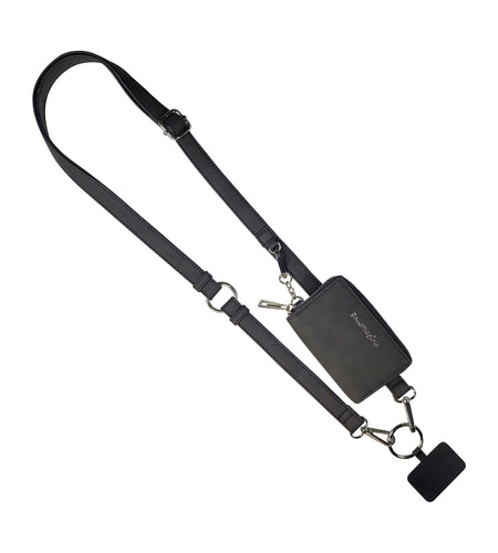 Clip & Go Strap w/Pouch Brushed Vegan Leather