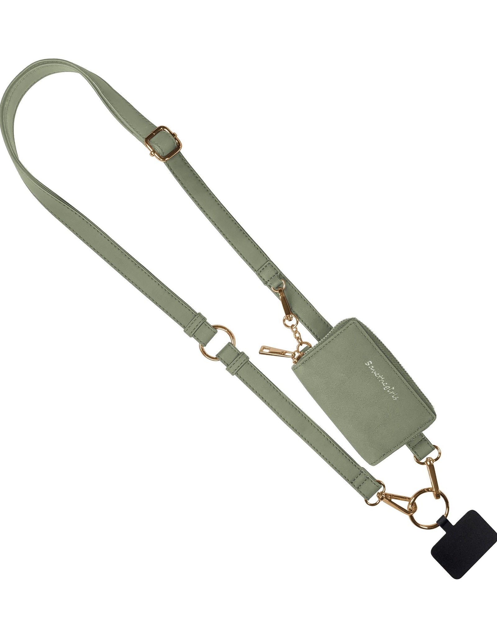 Clip & Go Strap w/Pouch Brushed Vegan Leather
