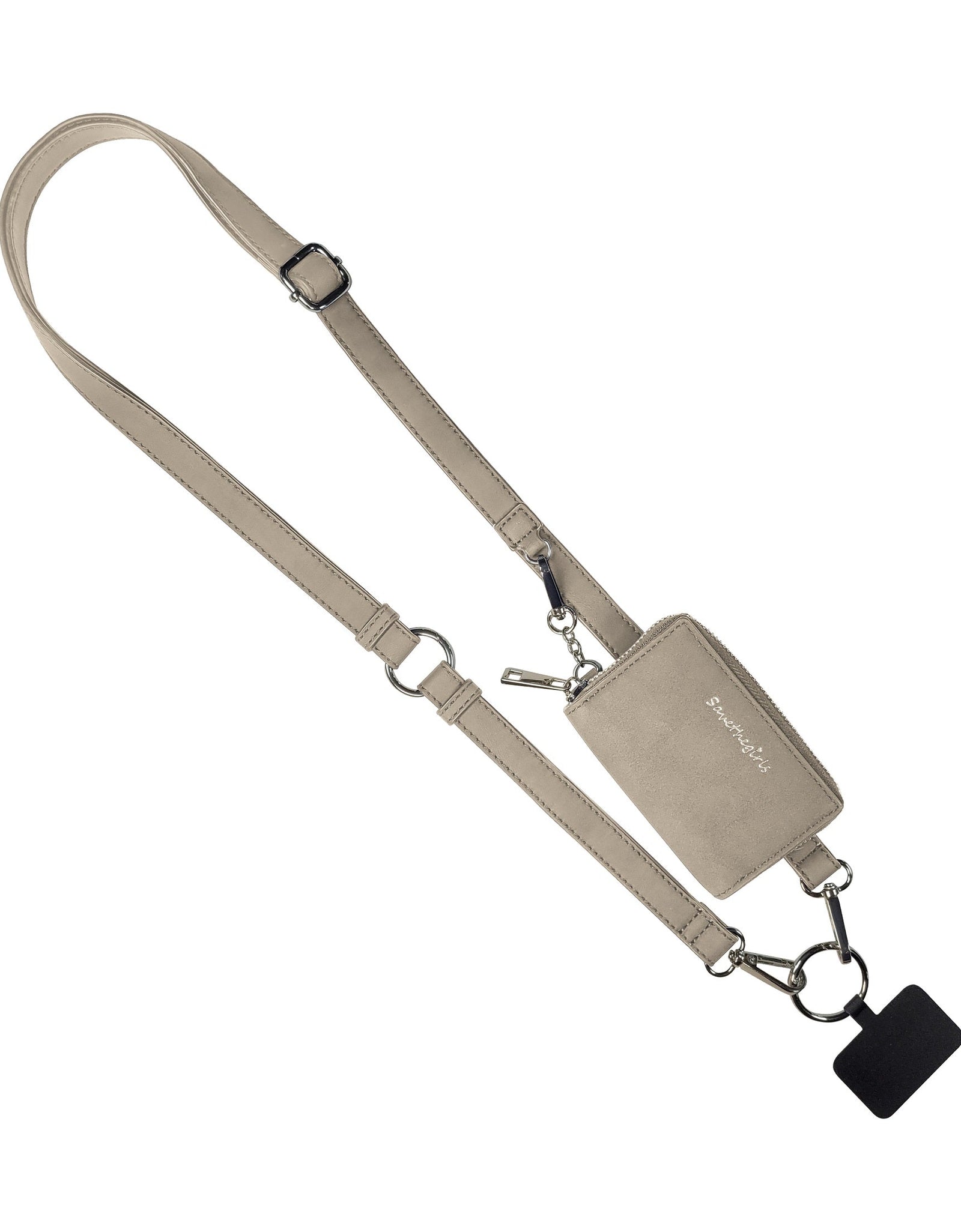 Clip & Go Strap w/Pouch Brushed Vegan Leather
