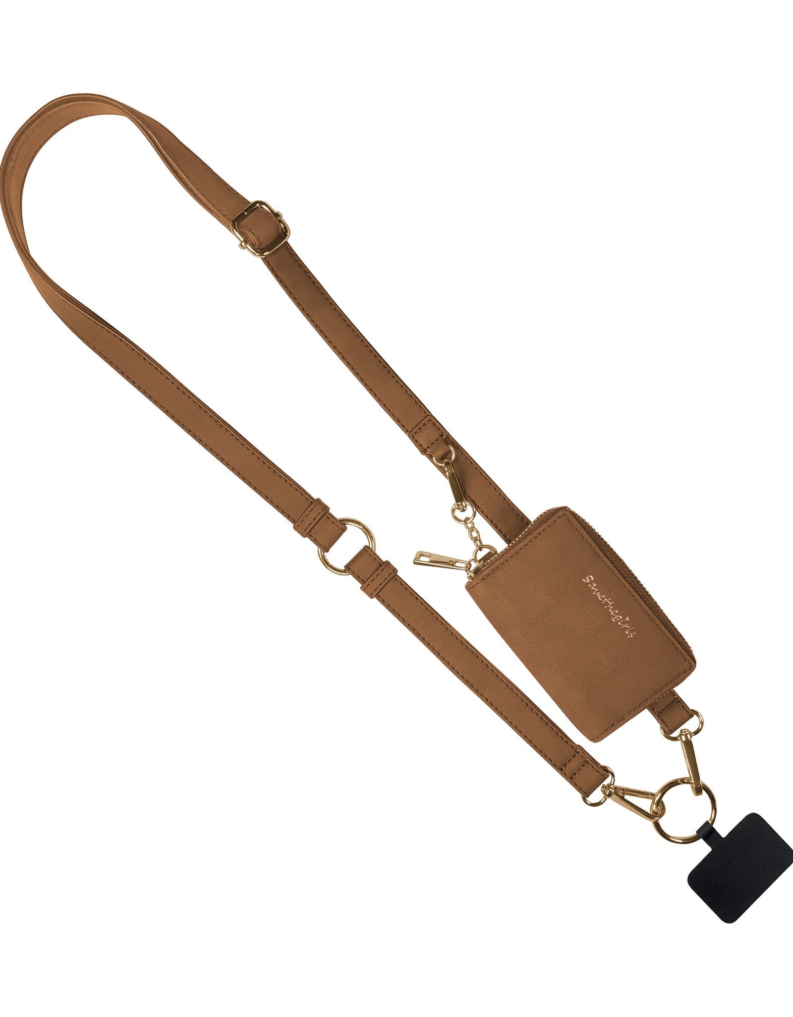 Clip & Go Strap w/Pouch Brushed Vegan Leather