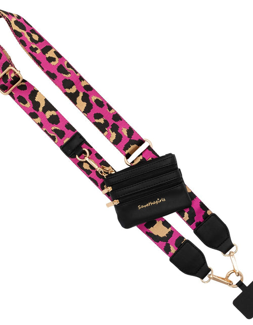 Load image into Gallery viewer, Clip &amp; Go Strap with Pouch - Leopard Collection
