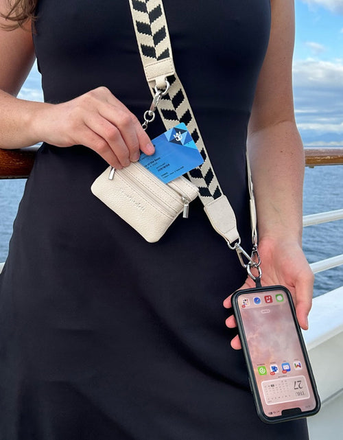 Load image into Gallery viewer, Clip &amp; Go Strap w/Zippered Pouch
