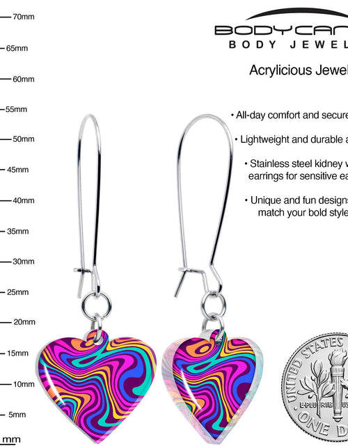 Load image into Gallery viewer, Swirling Heart Dangle Earrings by Onyx O
