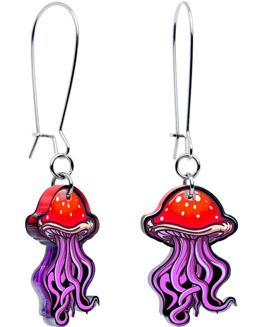 Load image into Gallery viewer, Mushroom Jellyfish Dangle Earrings by Onyx O
