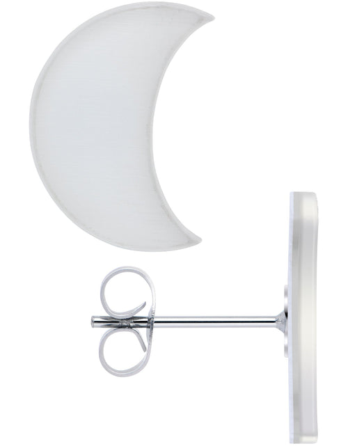 Load image into Gallery viewer, Crescent Moon Glow in the Dark Stud Earrings by Onyx O
