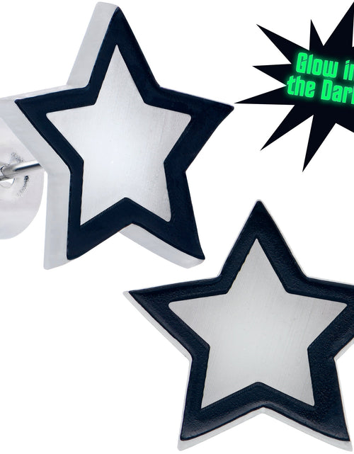 Load image into Gallery viewer, Shining Stars Glow in the Dark Stud Earrings by Onyx O
