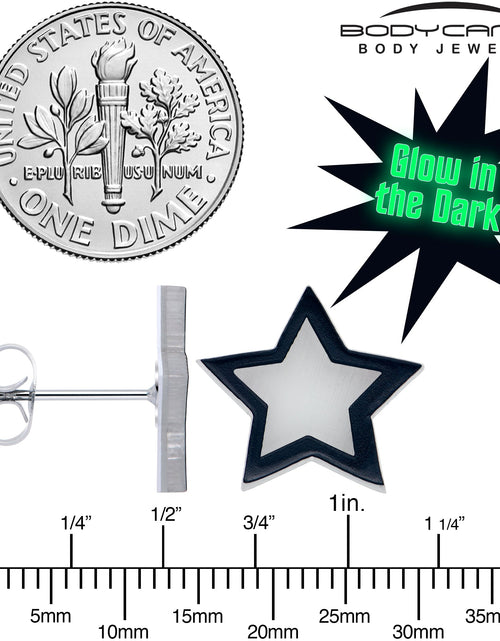 Load image into Gallery viewer, Shining Stars Glow in the Dark Stud Earrings by Onyx O

