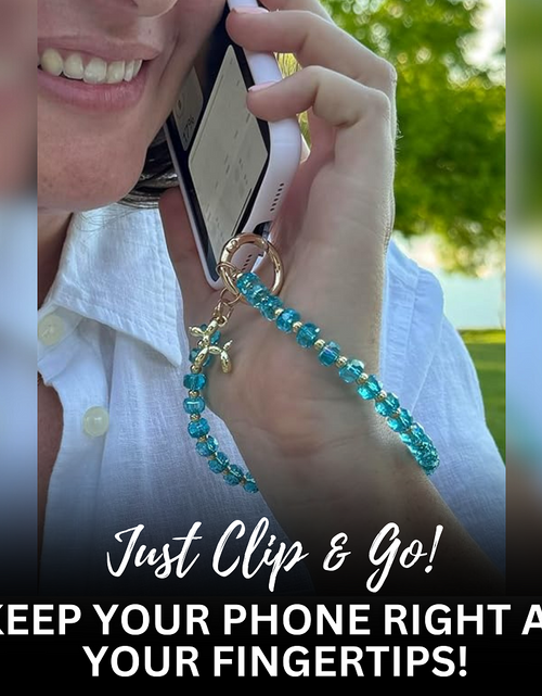 Load image into Gallery viewer, Clip &amp; Go Beaded Wristlet Bedazzled Collection
