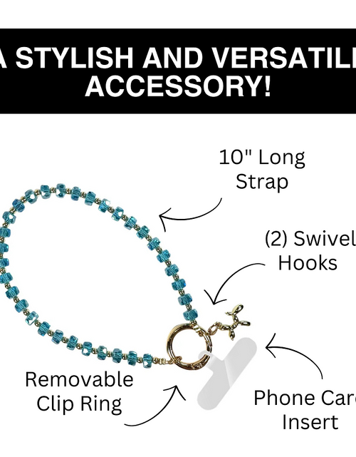 Load image into Gallery viewer, Clip &amp; Go Beaded Wristlet Bedazzled Collection
