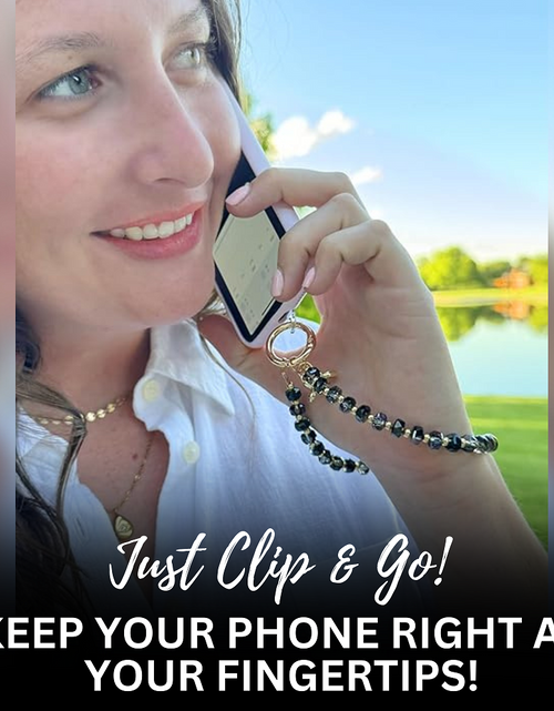 Load image into Gallery viewer, Clip &amp; Go Beaded Wristlet Bedazzled Collection

