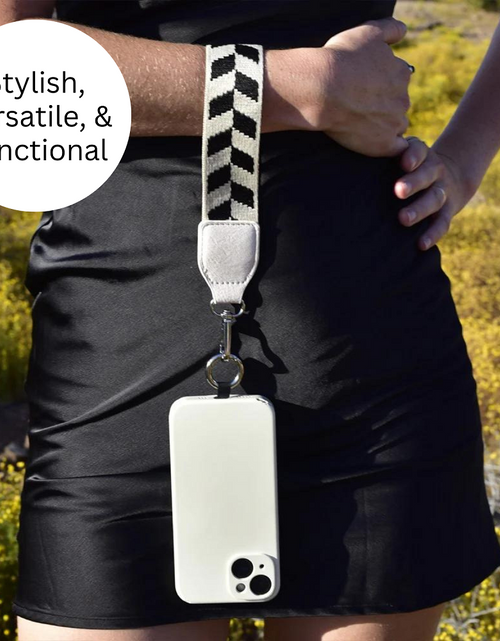 Load image into Gallery viewer, Clip &amp; Go Strap w/Zippered Pouch Chevron
