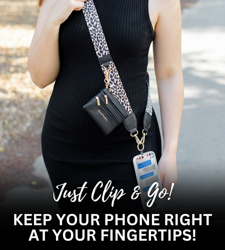 Clip & Go Strap w/Zippered Pouch