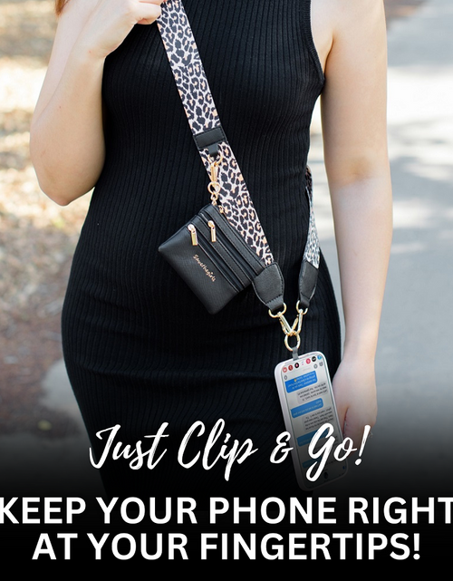 Load image into Gallery viewer, Clip &amp; Go Strap w/Zippered Pouch
