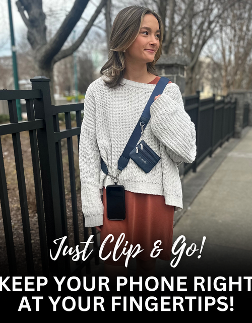 Load image into Gallery viewer, Clip &amp; Go Strap with Pouch - Neutral Collection
