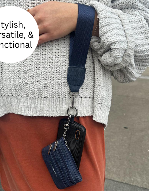 Load image into Gallery viewer, Clip &amp; Go Strap with Pouch - Neutral Collection
