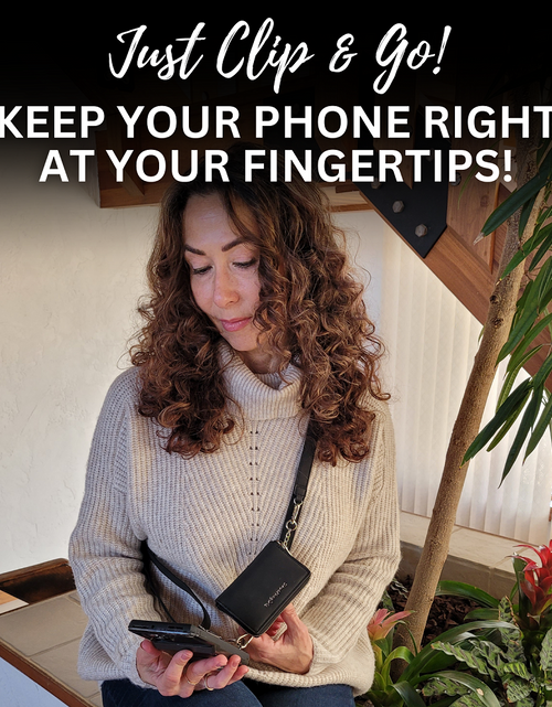 Load image into Gallery viewer, Clip &amp; Go Strap w/Pouch Brushed Vegan Leather
