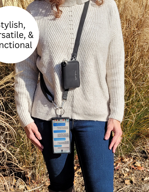 Load image into Gallery viewer, Clip &amp; Go Strap w/Pouch Brushed Vegan Leather
