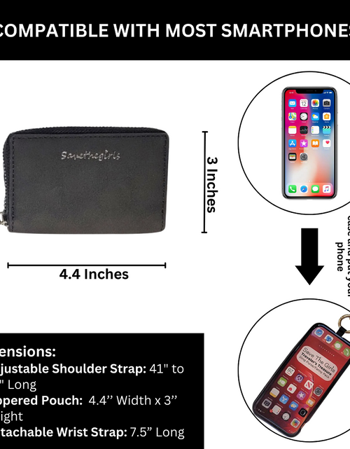 Load image into Gallery viewer, Clip &amp; Go Strap w/Pouch Brushed Vegan Leather
