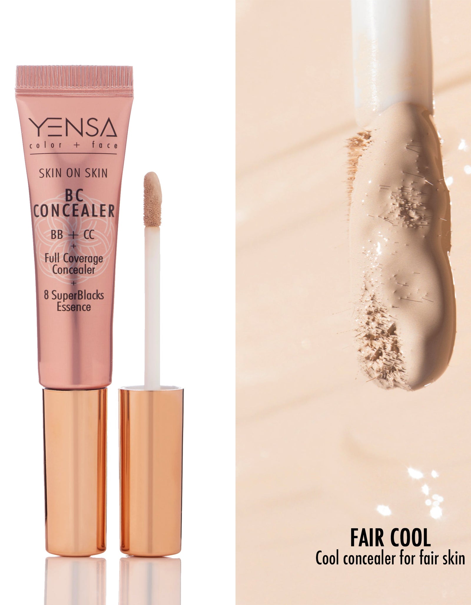 Skin On Skin BB + CC Full Coverage Hyaluronic Serum Concealer