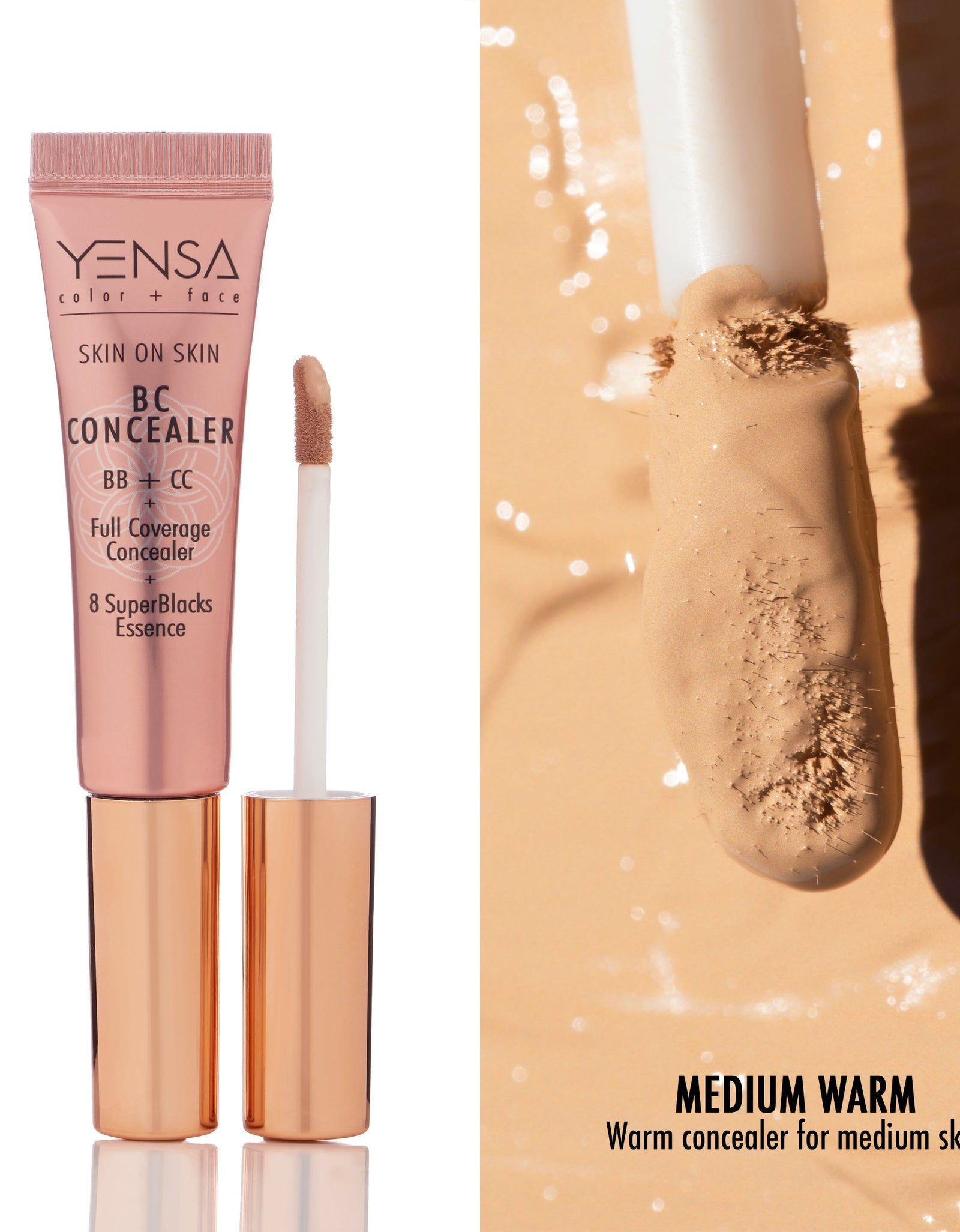 Skin On Skin BB + CC Full Coverage Hyaluronic Serum Concealer