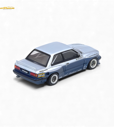 (Pre-Order) INNO64 Pandem E30 M3 Silver/Blue 1:64
