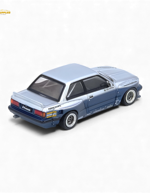 Load image into Gallery viewer, (Pre-Order) INNO64 Pandem E30 M3 Silver/Blue 1:64
