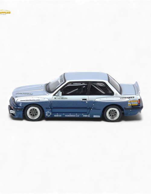 Load image into Gallery viewer, (Pre-Order) INNO64 Pandem E30 M3 Silver/Blue 1:64
