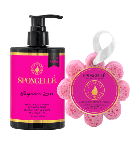Bulgarian Rose Boxed Flower & Body Wash Refill Set