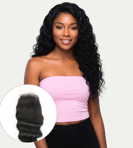 Deep Wave 2x6 HD Lace Human Hair Closure