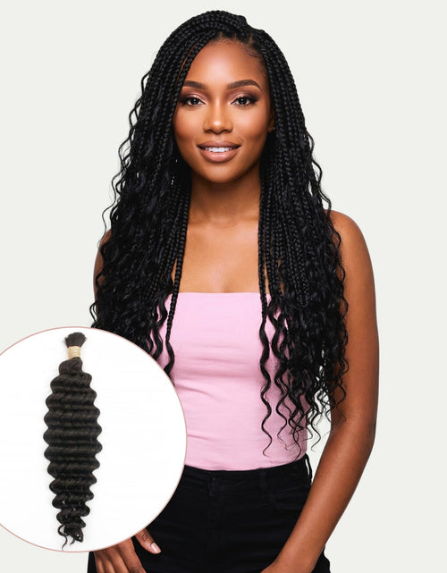 Load image into Gallery viewer, Deep Wave Bulk 100% Human Braiding Hair
