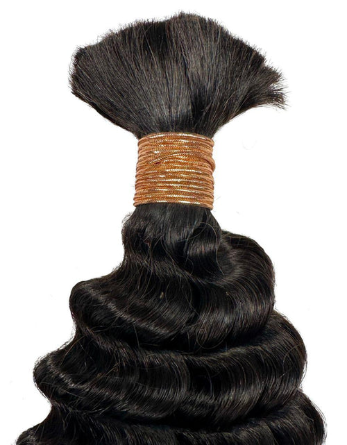 Load image into Gallery viewer, Deep Wave Bulk 100% Human Braiding Hair
