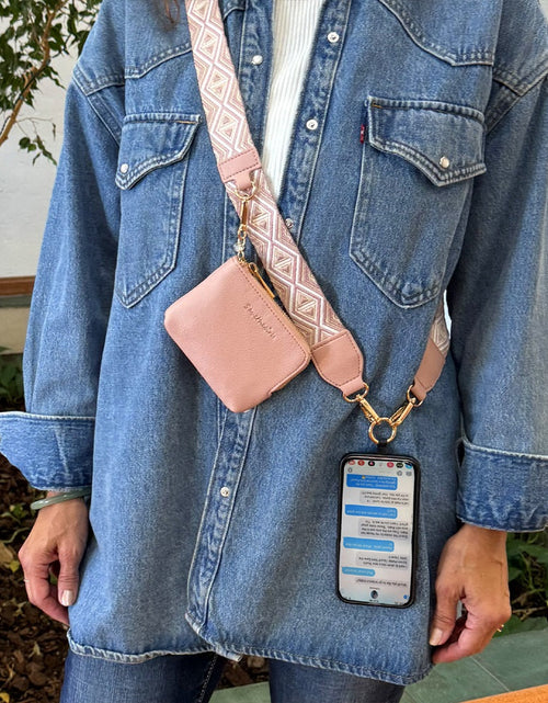 Load image into Gallery viewer, Clip &amp; Go Strap w/RFID Pouch Diamond Pattern
