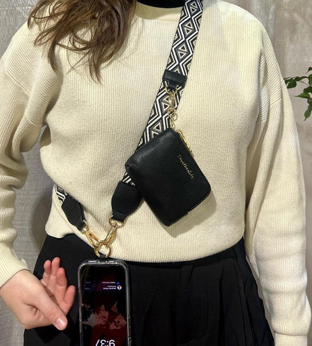 Clip & Go Strap w/RFID Pouch Diamond Pattern