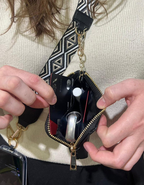 Load image into Gallery viewer, Clip &amp; Go Strap w/RFID Pouch Diamond Pattern
