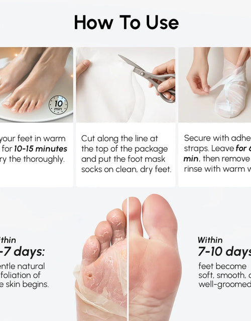 Load image into Gallery viewer, Exfoliating &amp; Hydrating Foot Mask
