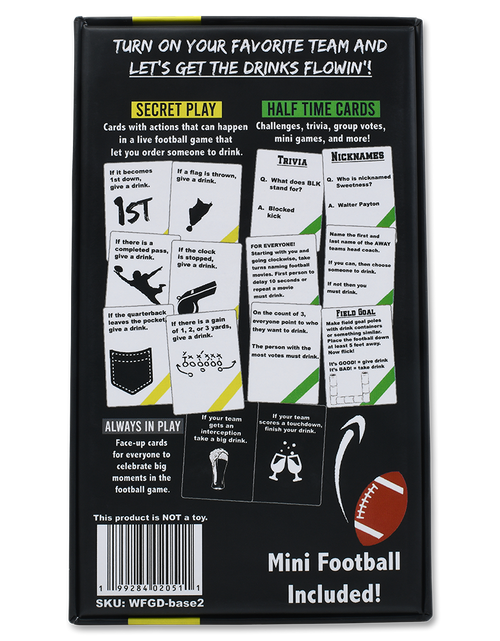 Load image into Gallery viewer, WATCH FOOTBALL, GET DRUNK - The Live Football Drinking Game
