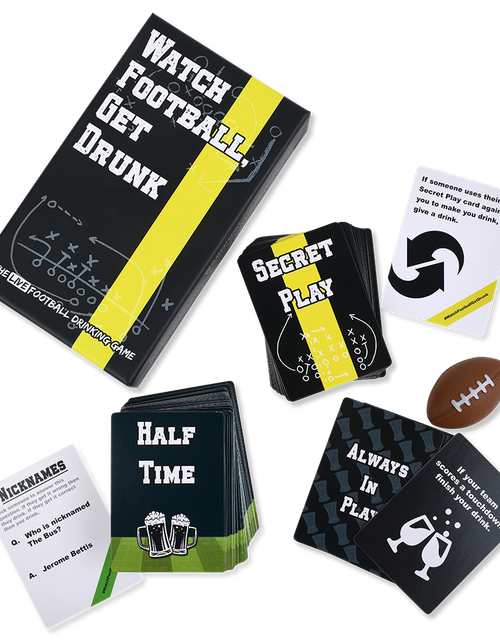 Load image into Gallery viewer, WATCH FOOTBALL, GET DRUNK - The Live Football Drinking Game
