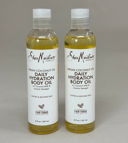 SHEA MOISTURE (2 PACK) 100% Virgin Coconut Oil Daily Hydration Body Oil 8 fl oz Tan 68633007