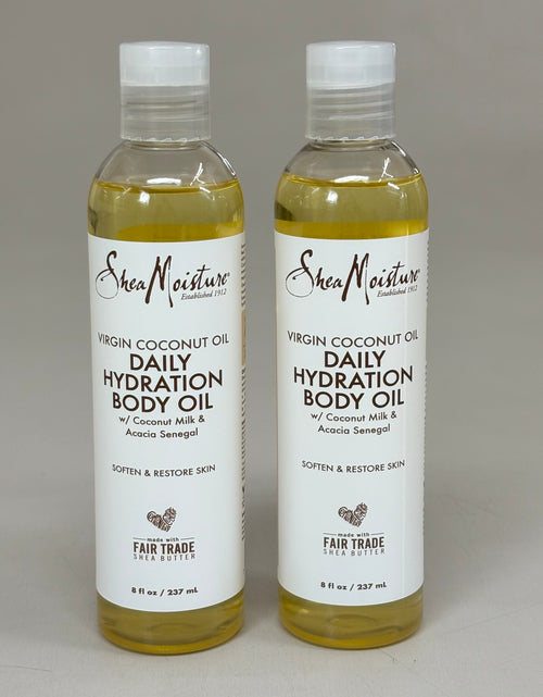 Load image into Gallery viewer, SHEA MOISTURE (2 PACK) 100% Virgin Coconut Oil Daily Hydration Body Oil 8 fl oz Tan 68633007
