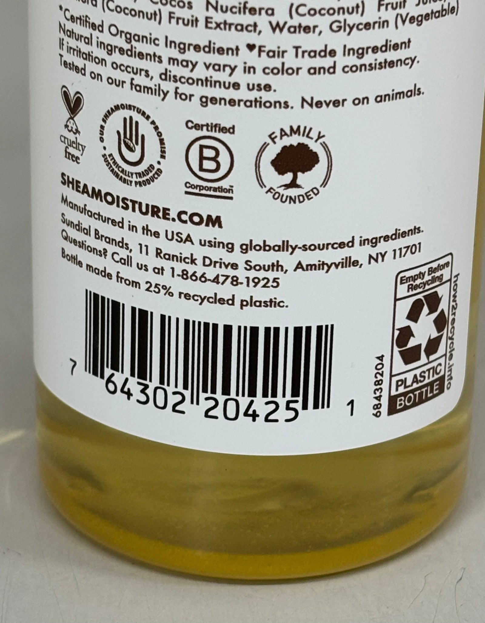 SHEA MOISTURE (2 PACK) 100% Virgin Coconut Oil Daily Hydration Body Oil 8 fl oz Tan 68633007