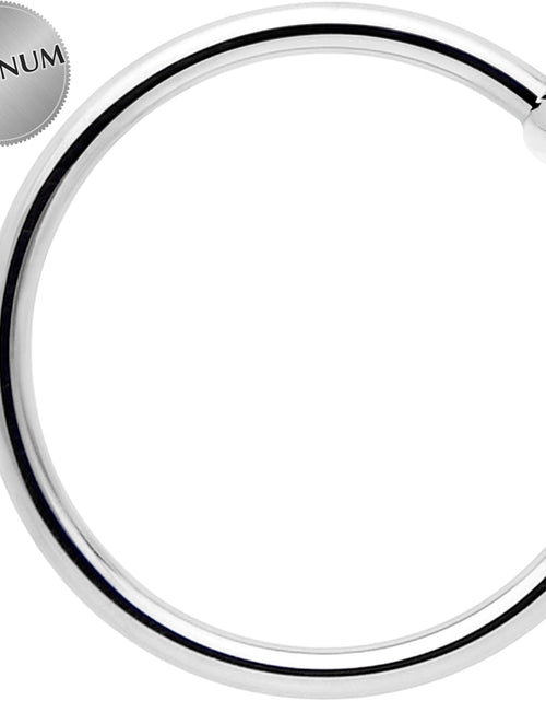 Load image into Gallery viewer, Real Platinum Nose Hoop - Hypoallergenic &amp; Luxurious
