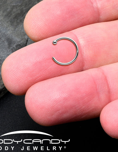 Load image into Gallery viewer, Real Platinum Nose Hoop - Hypoallergenic &amp; Luxurious
