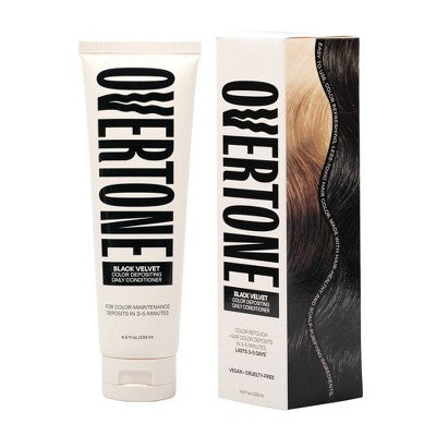 Load image into Gallery viewer, Overtone Black Velvet Daily Conditioner- Semi-Permanent Hair Color 4.5 oz - New
