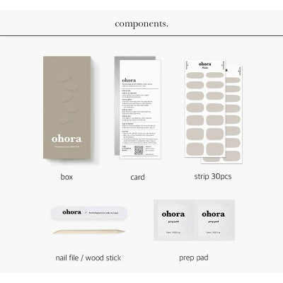 Load image into Gallery viewer, Ohora Gel Nail Basic Line Cream Paper 30ct - New
