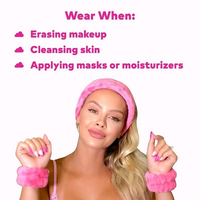 Load image into Gallery viewer, MakeUp Eraser Drip Eraser Head Band/Wrist Guards 3ct - New
