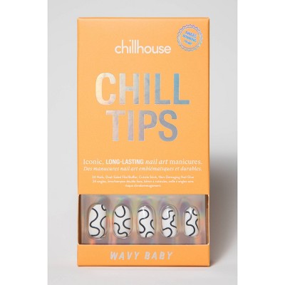 Load image into Gallery viewer, Chillhouse Chill Tips Press-On Fake Nails Wavy Baby 24ct - New
