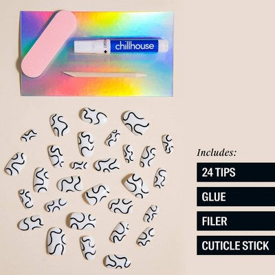 Load image into Gallery viewer, Chillhouse Chill Tips Press-On Fake Nails Wavy Baby 24ct - New
