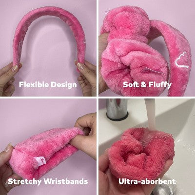 Load image into Gallery viewer, MakeUp Eraser Drip Eraser Head Band/Wrist Guards 3ct - New
